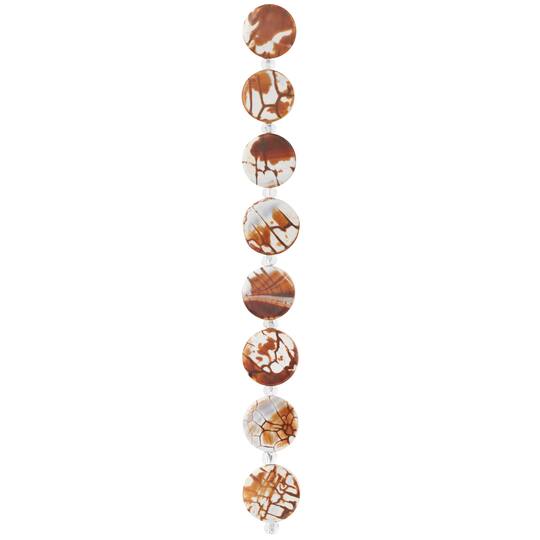 12 Pack: Amber Agate Lentil Beads, 14mm by Bead Landing™